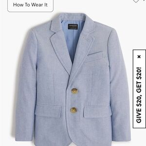 J Crew Crewcuts boys suit jacket & pants powder blue never worn WITH TAGS
